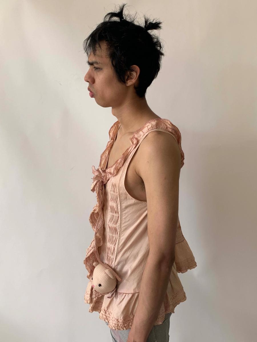 Pink House by Kankeo Isao Teddy Bear Gingham Top product image