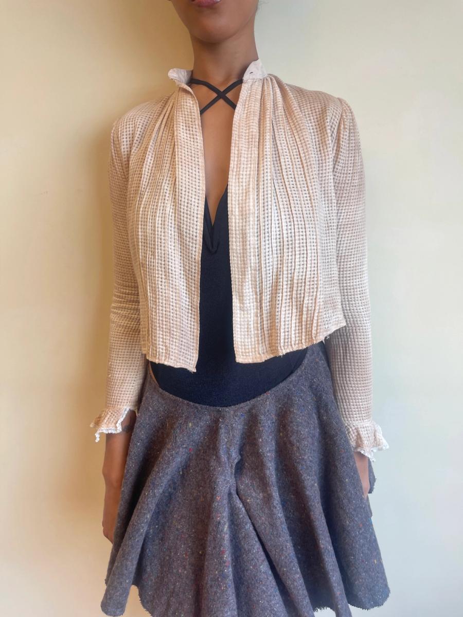 Antique Edwardian Monkscloth Shirtwaist  product image