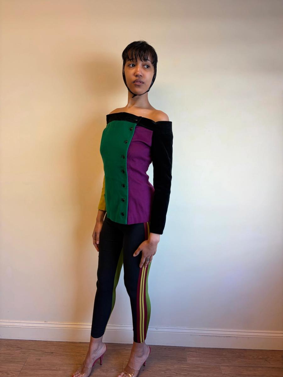 80s Gianni Versace Colorblock Jacket product image