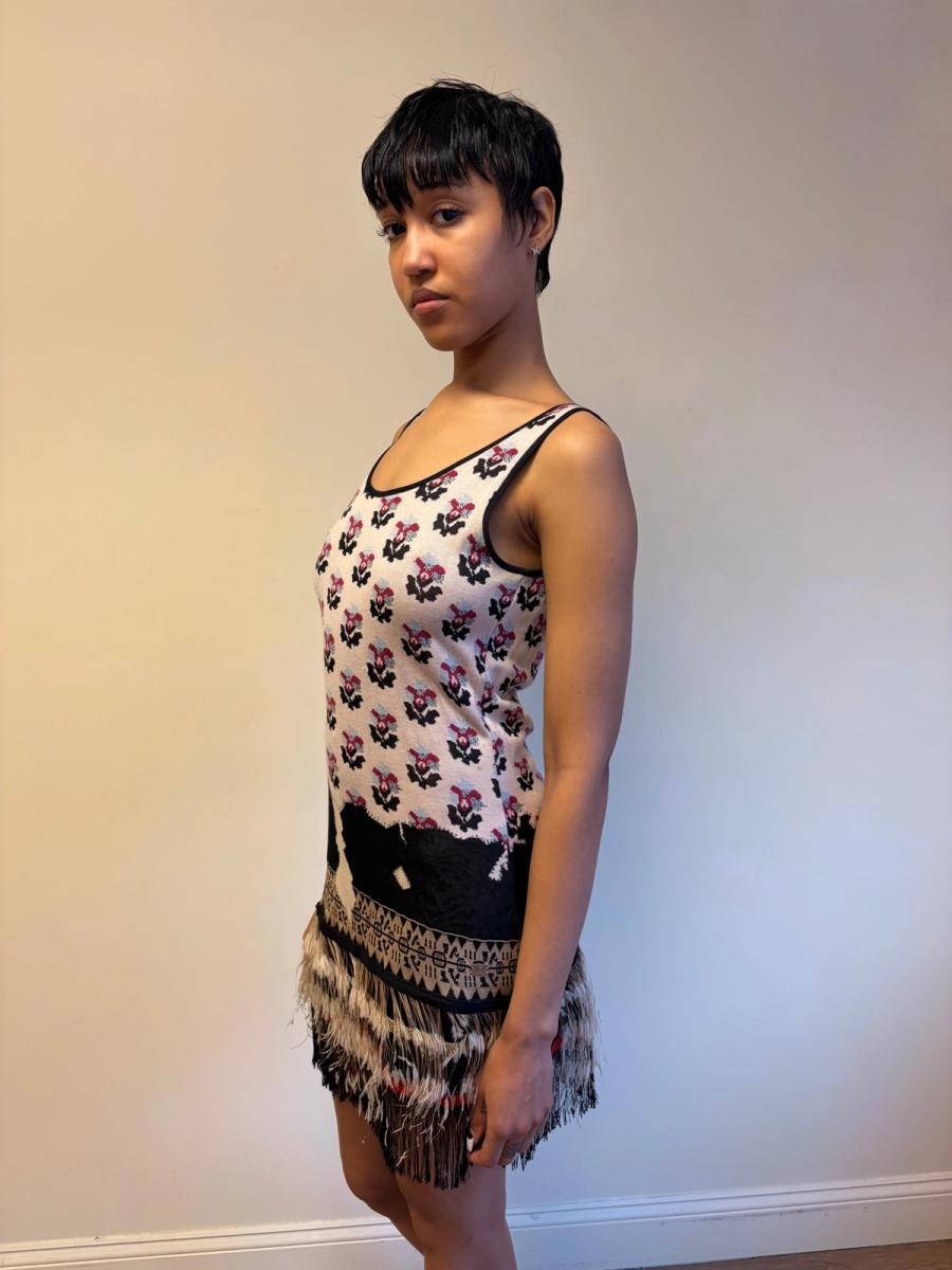 Chanel Knit Dress with Feathers product image