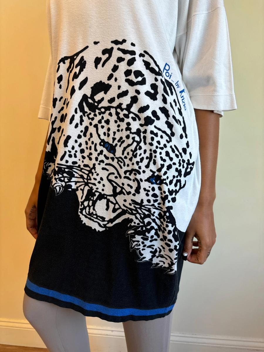 80s Krizia Poi White Leopard Tunic product image