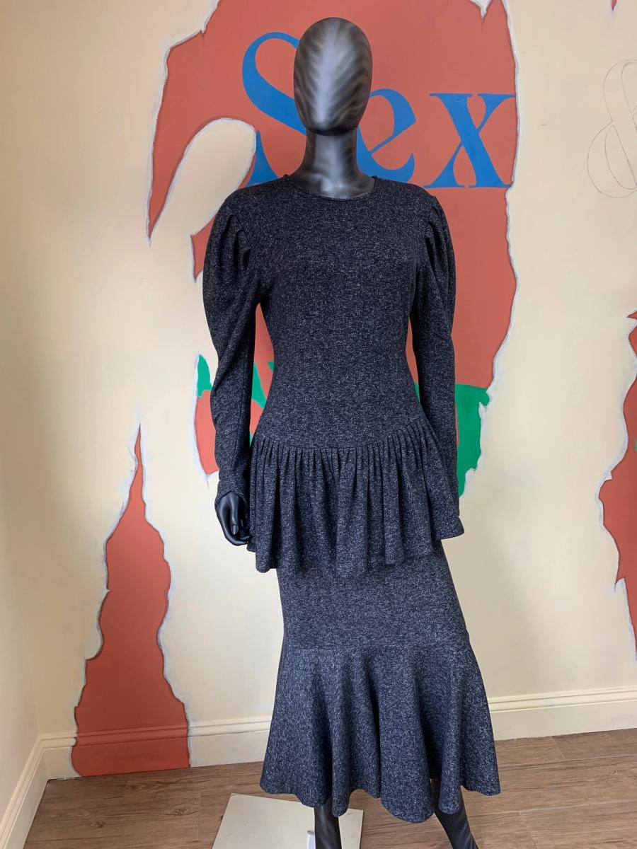 80s Norma Kamali Gray Sweatshirt Set product image