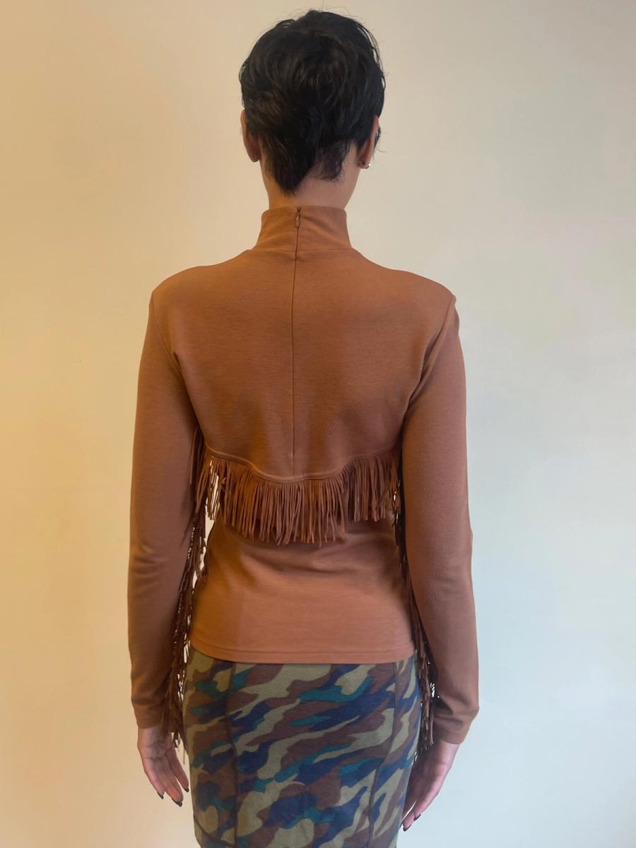 Chantal Thomass A/W 1993 Brown Fringe Top product image