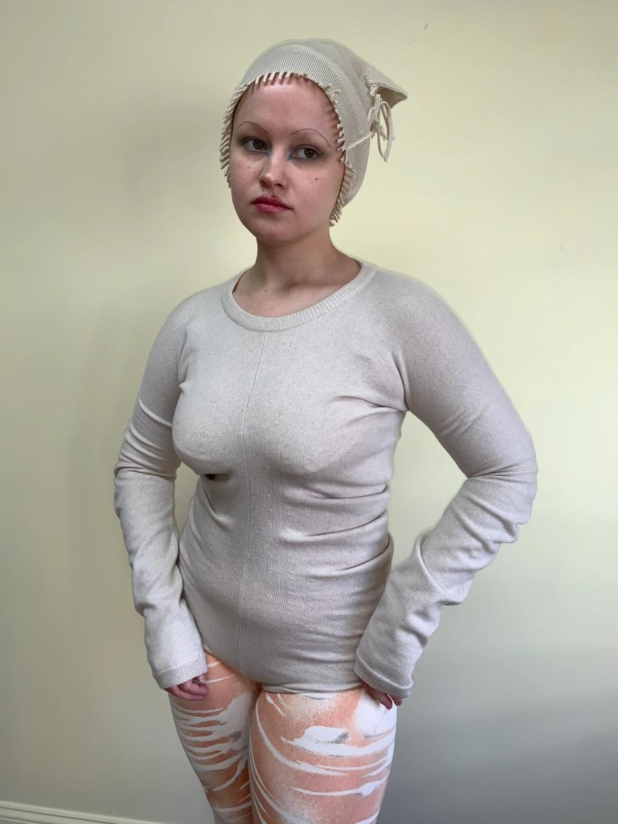2000s Margiela Scrunched Knit Leotard product image