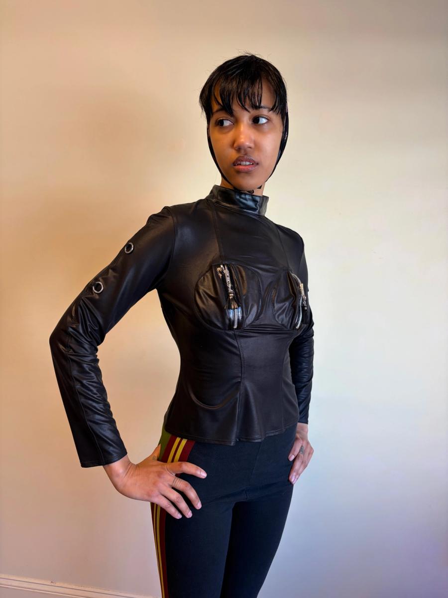 Patrice Catanzaro Zip Boob Fetish Top  product image