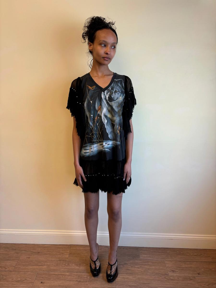 DryCleanOnly Wolf Rhinestone Dress product image