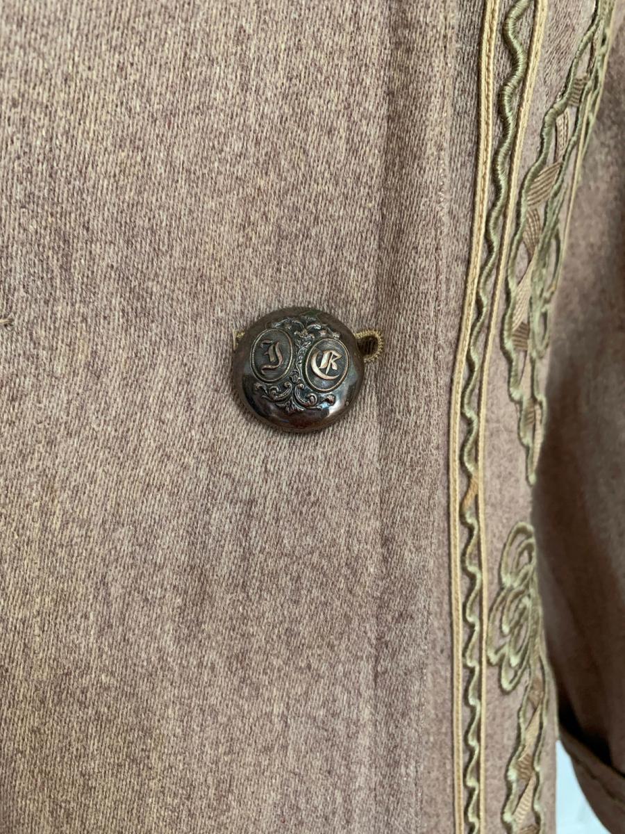 Antique Edwardian Duster with Soutache Design product image