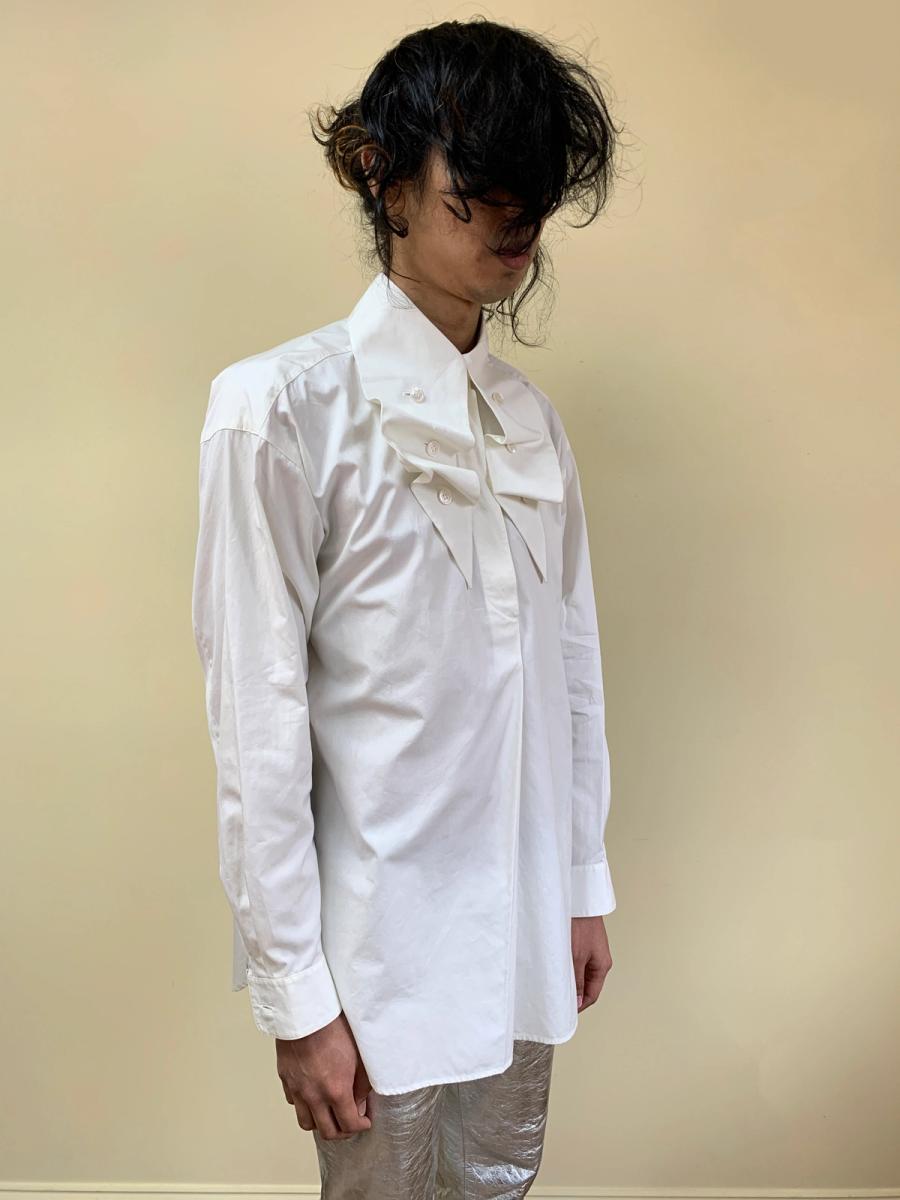 1980s Issey Miyake Button Collar Poet Blouse product image