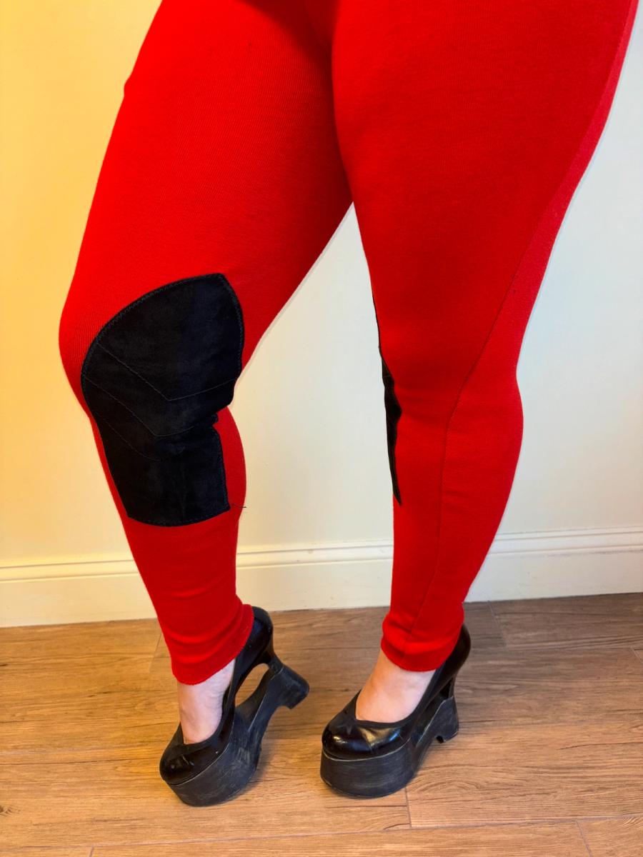 90s Jean-Paul Gaultier Wool and Suede Riding Pants product image