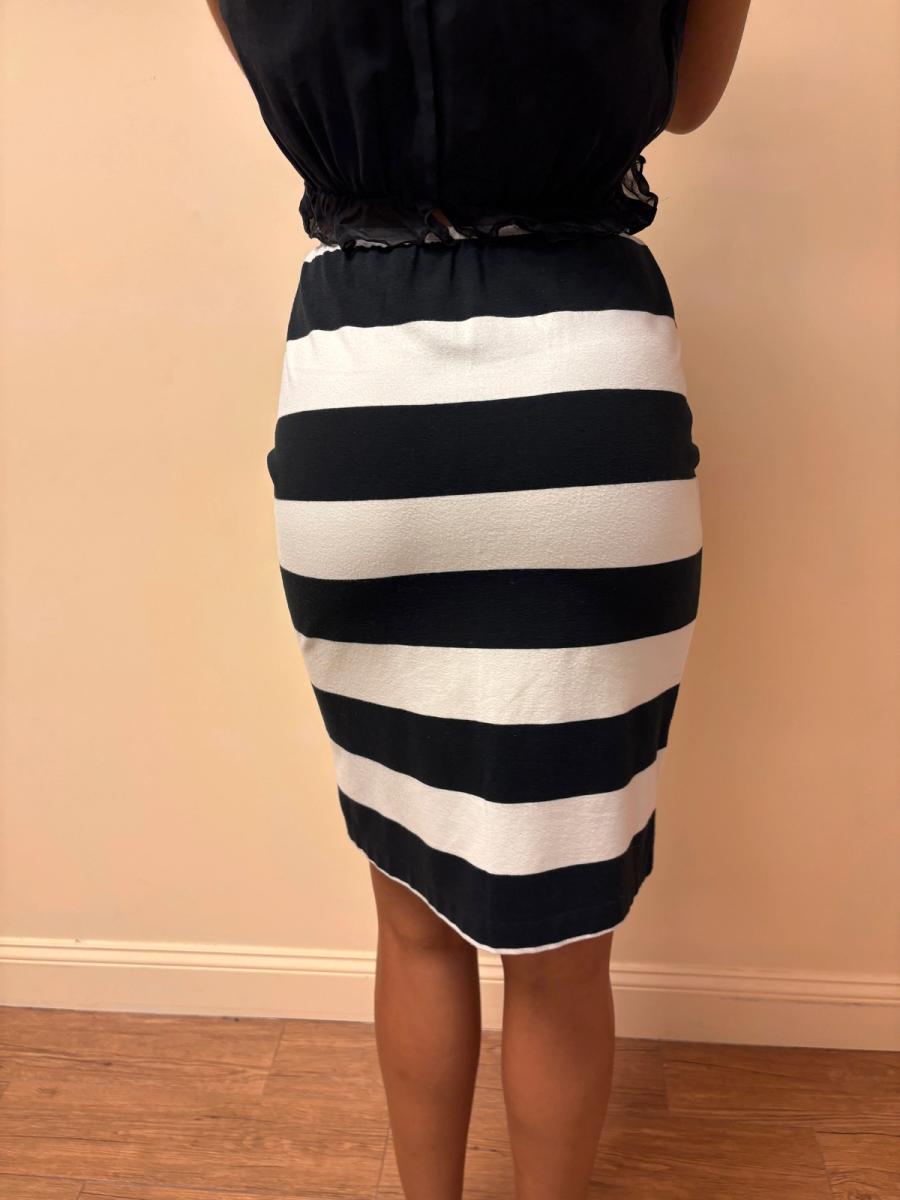 80s Norma Kamali Striped Skirt product image