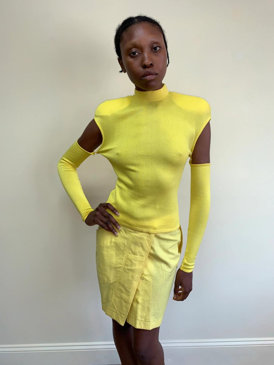 Thierry Mugler Late 80s- Early 90s Detached Arms Knit Top product image