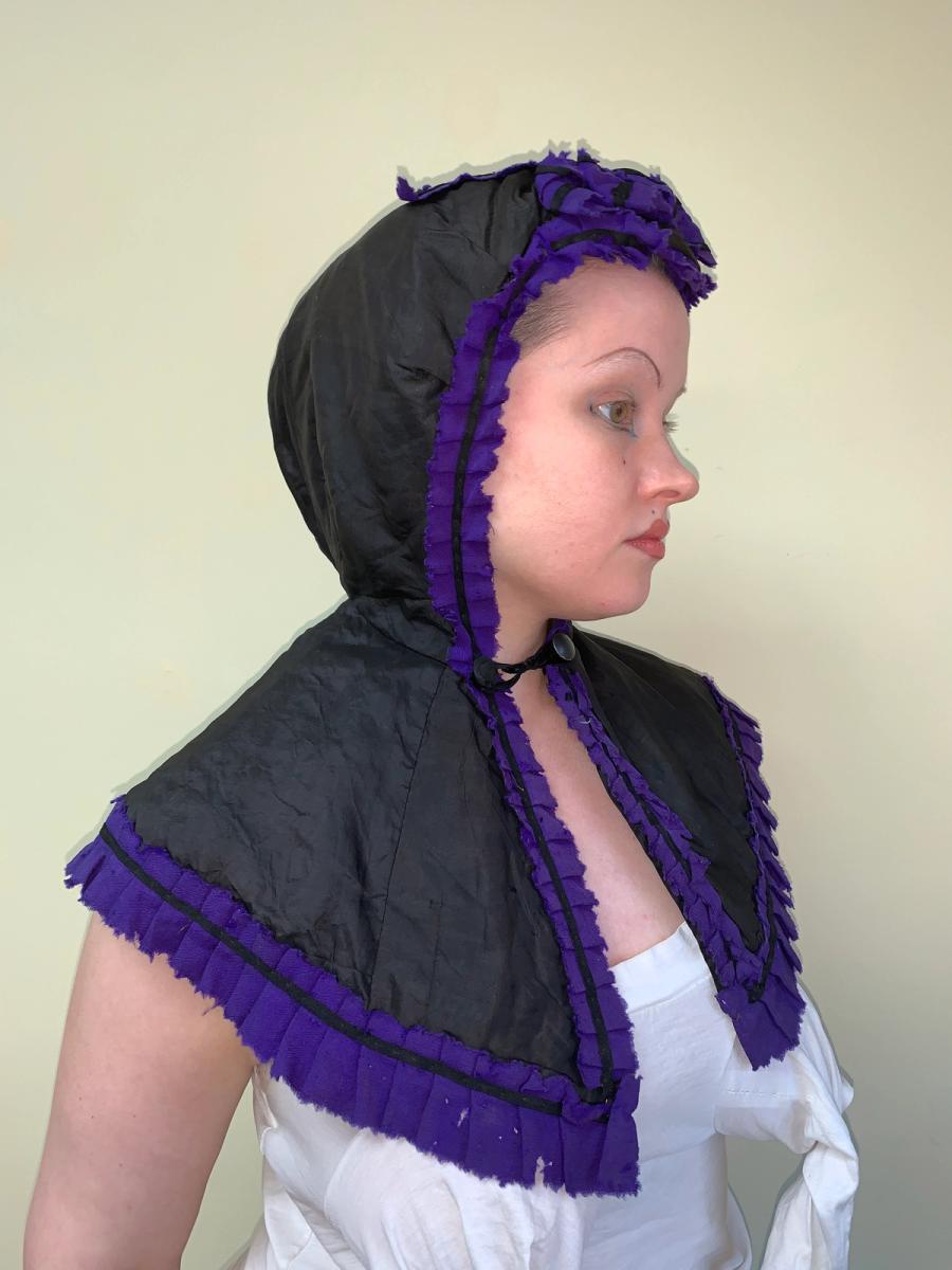 Victorian Hood with Purple Trim  product image