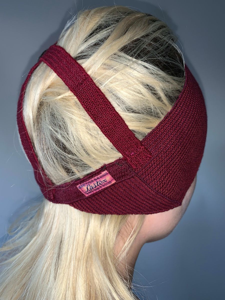 Burgundy Knit Cage Cap product image