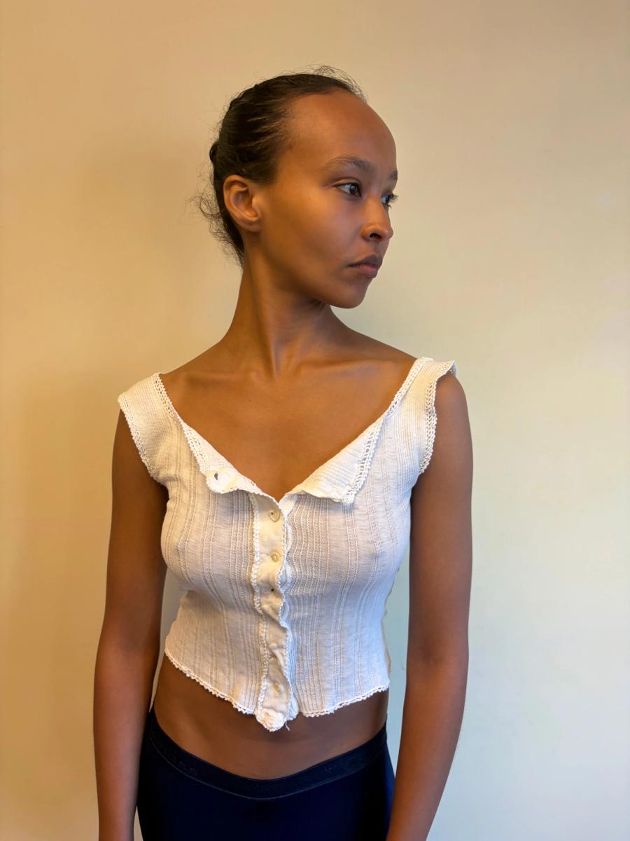 Antique Ribbed French Undershirt  product image