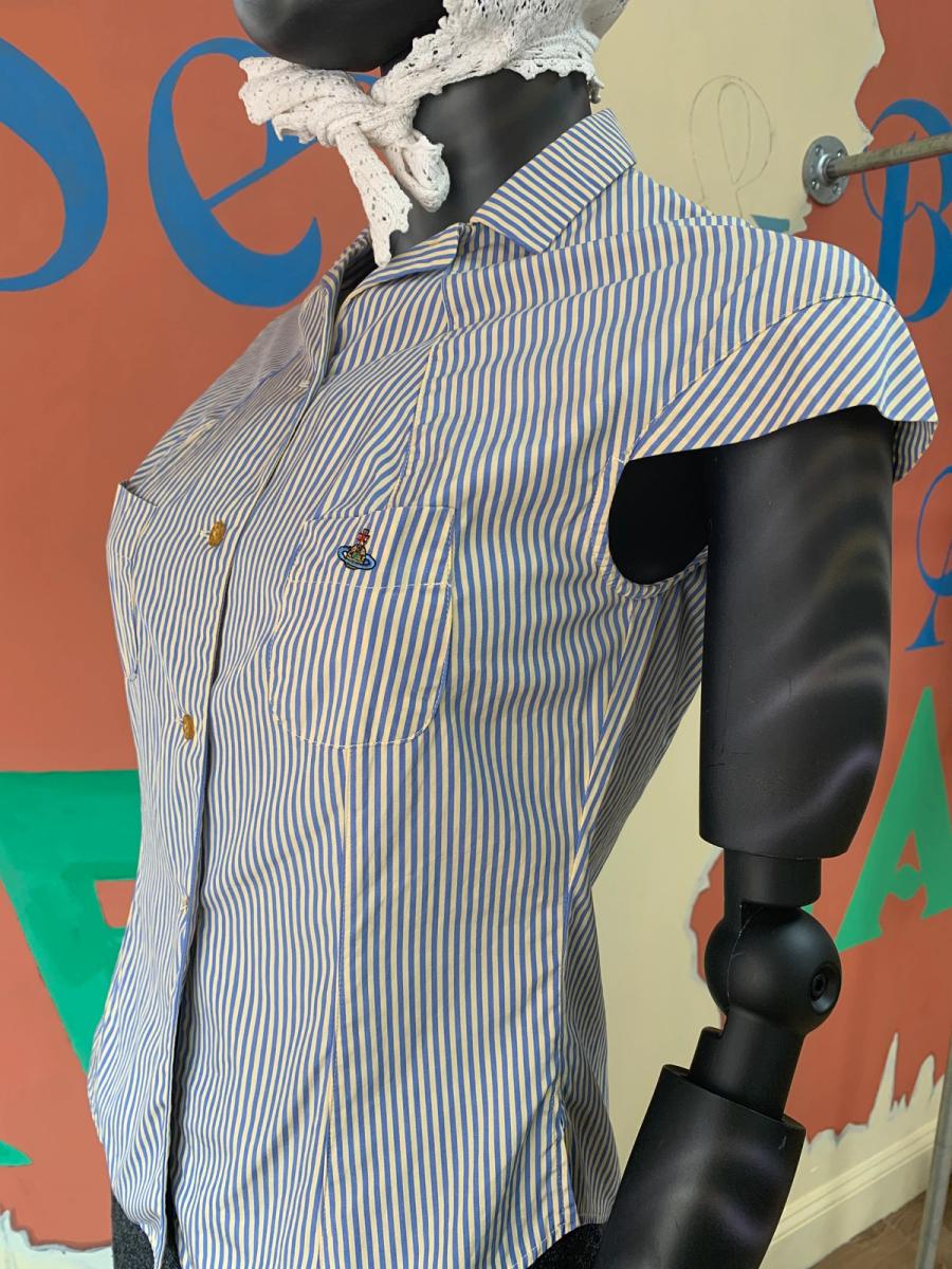 90s Vivienne Westwood Darted Button Down Shirt product image