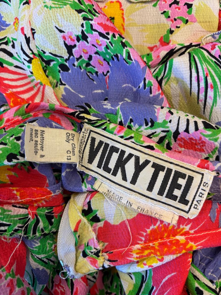70s Vicky Tiel Floral Dress product image