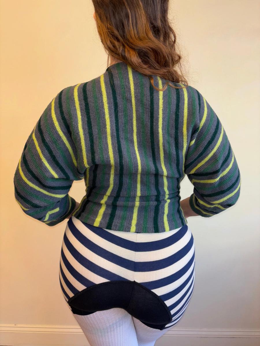 1940s Handmade Dolman Sleeve Sweater product image