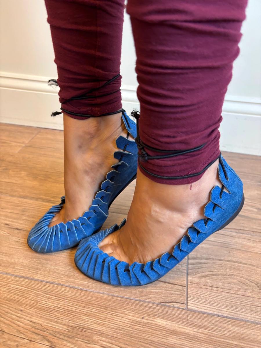 80s Norma Kamali Antique Style Sandals product image