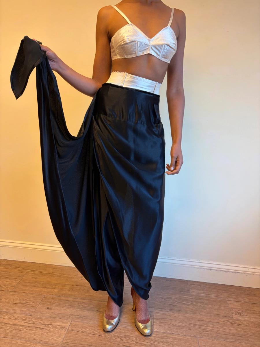 1980s Norma Kamali OMO Convertible Skirt Pant product image