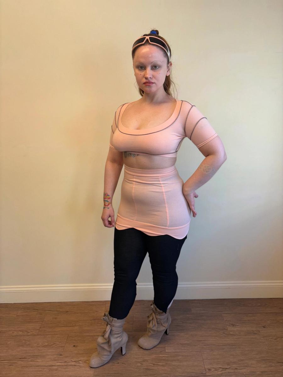 Pam Hogg Baby Pink Scalloped Set product image