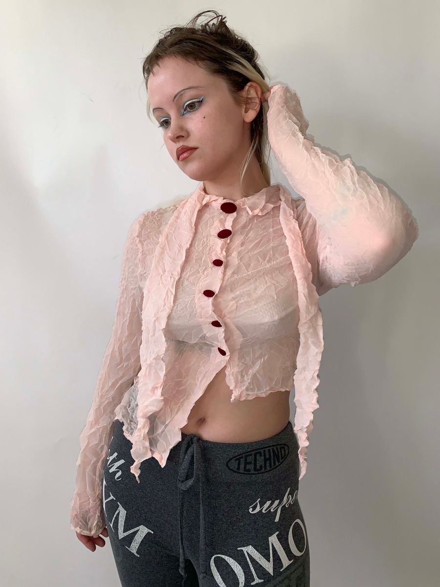 Jane Marple Crinkled Asymmetrical top product image