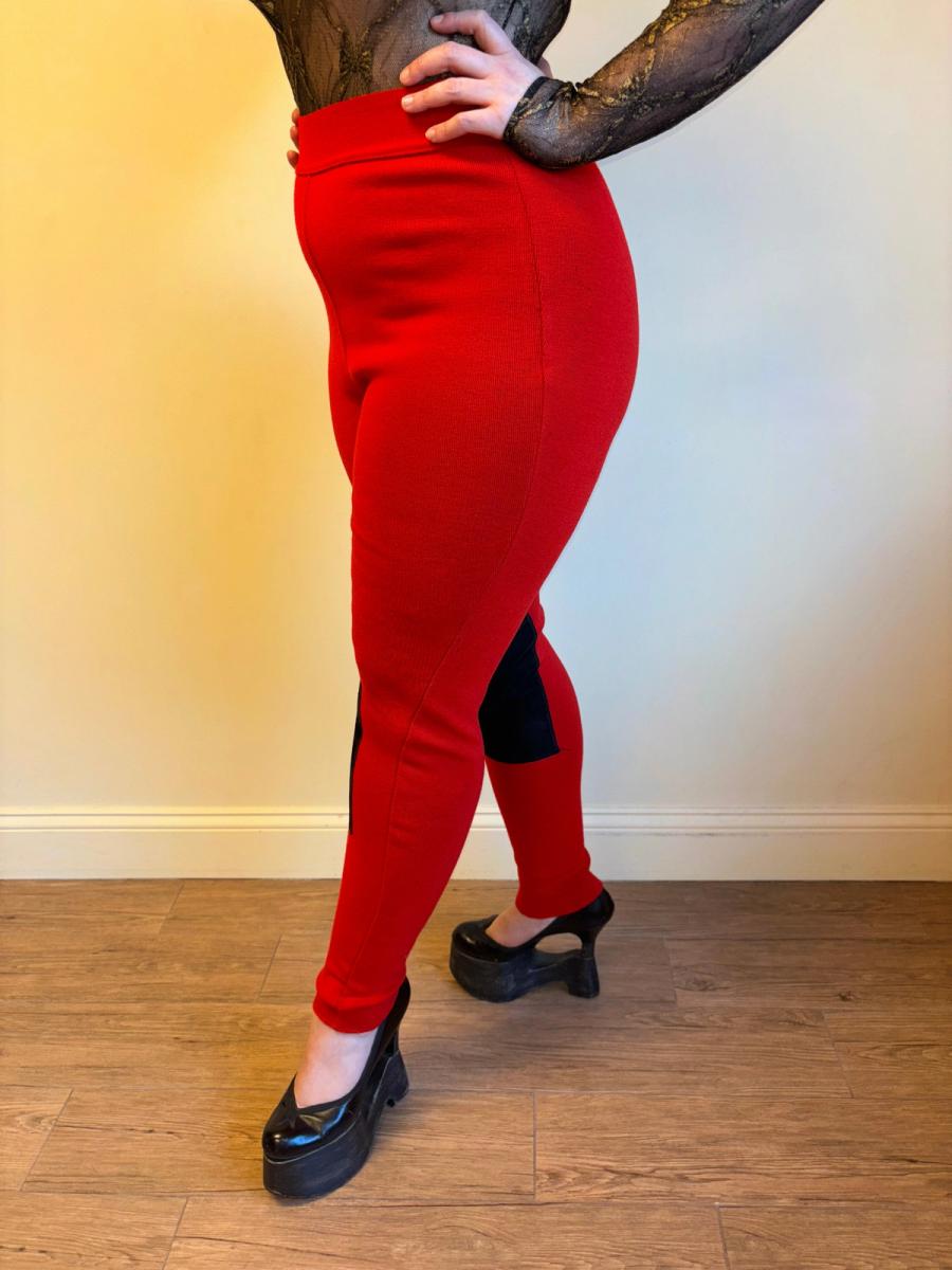 90s Jean-Paul Gaultier Wool and Suede Riding Pants product image