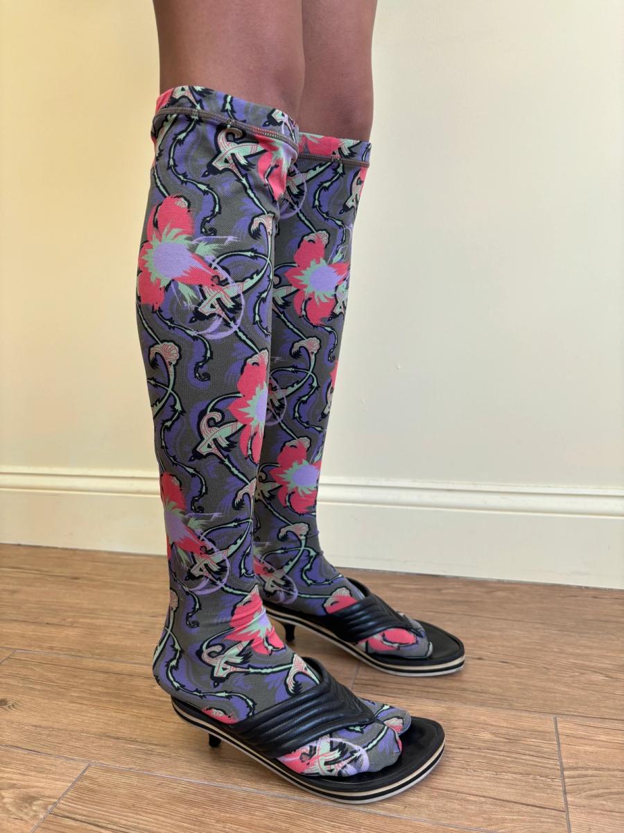 Vivienne Westwood 'Cut, Slash, & Pull' Print Socks product image