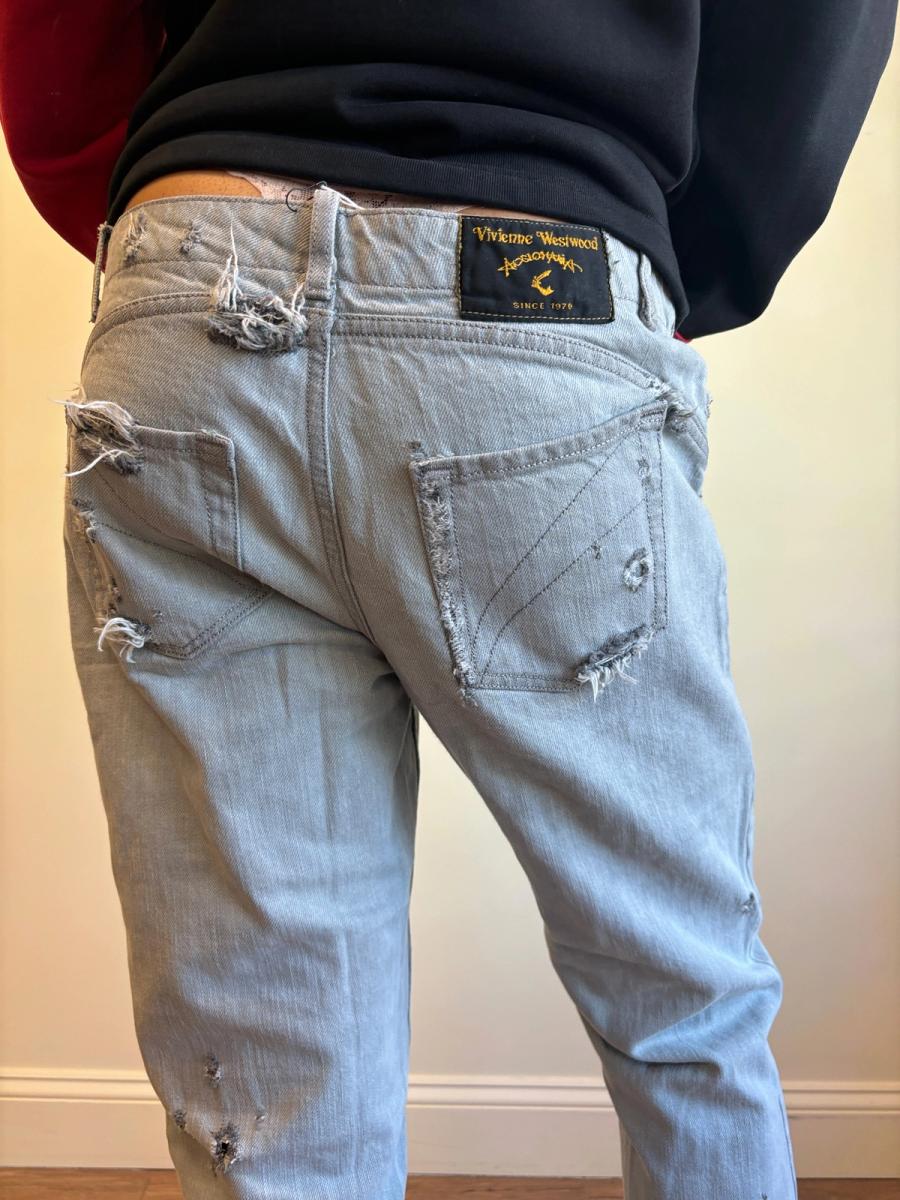 90s Vivienne Westwood Anglomania Distressed Jeans product image