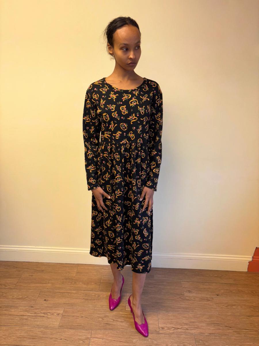 80s Chantal Thomass Oversized Letter Dress product image