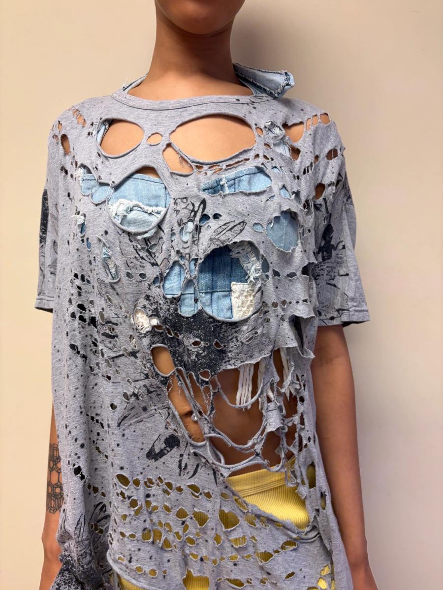 Nozomi Ishiguro Shredded Flower Tunic product image