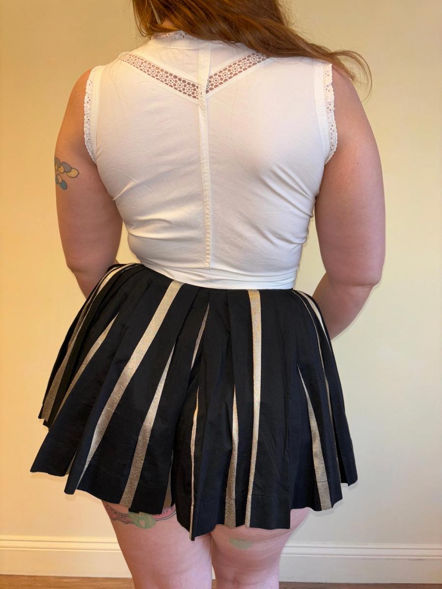 Vivienne Westwood Gold and Black Pleated Skirt product image