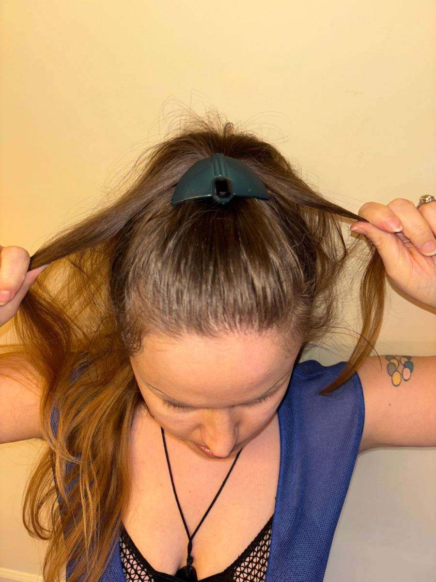 80s Art Deco Green Hair Clip product image