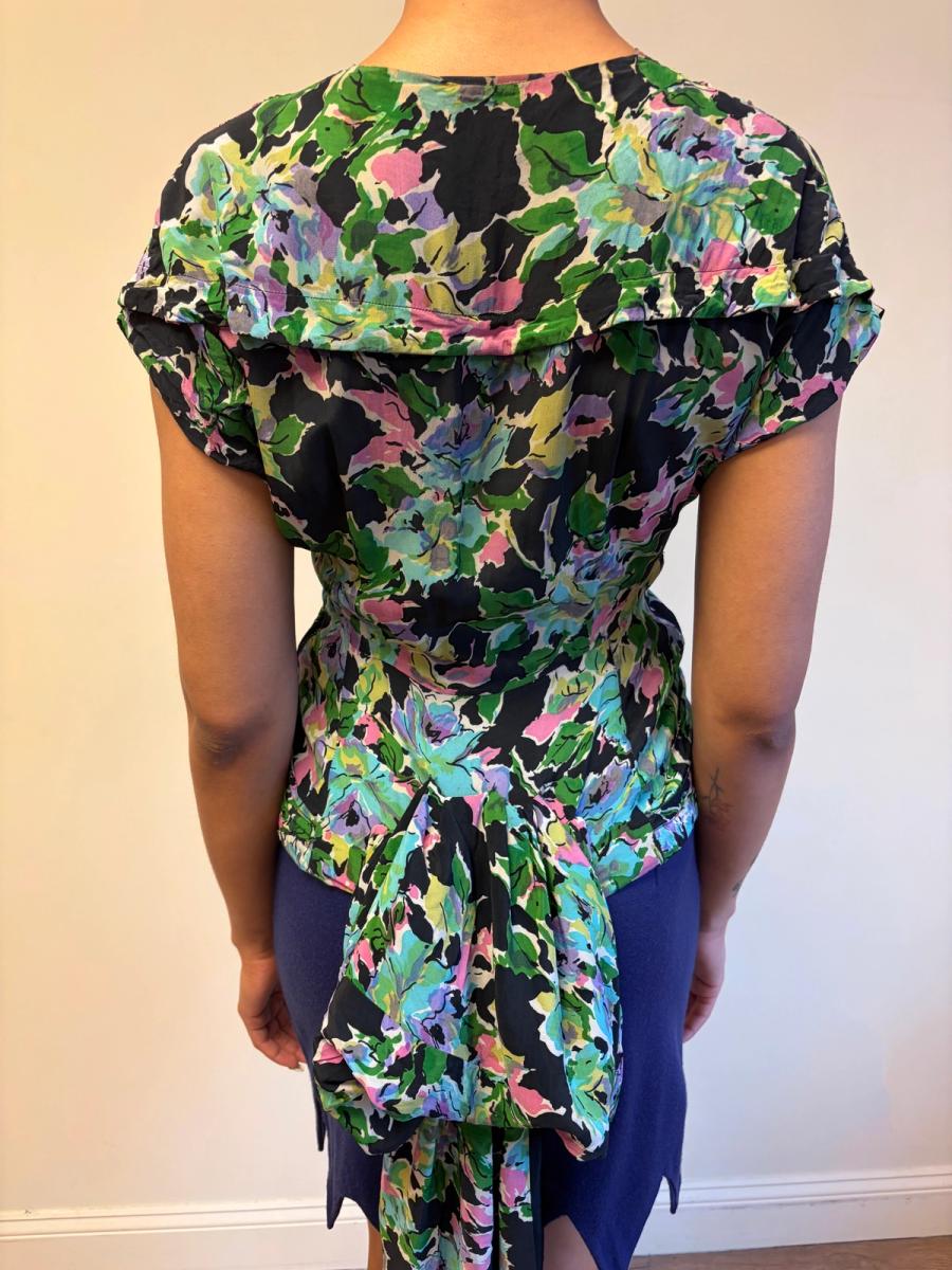 1940s Floral Bustle Top product image