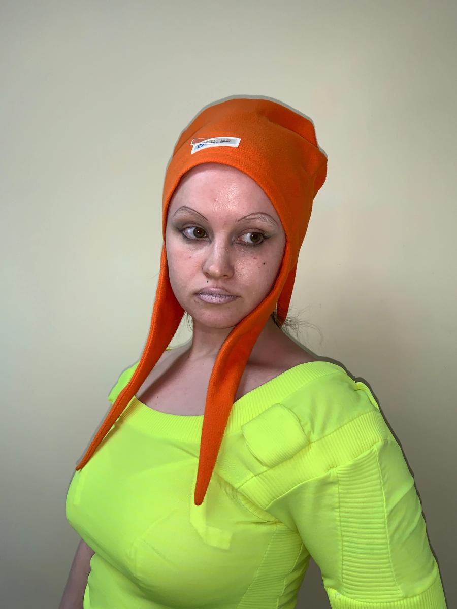 Fötus Orange Fleece Spike Hat product image