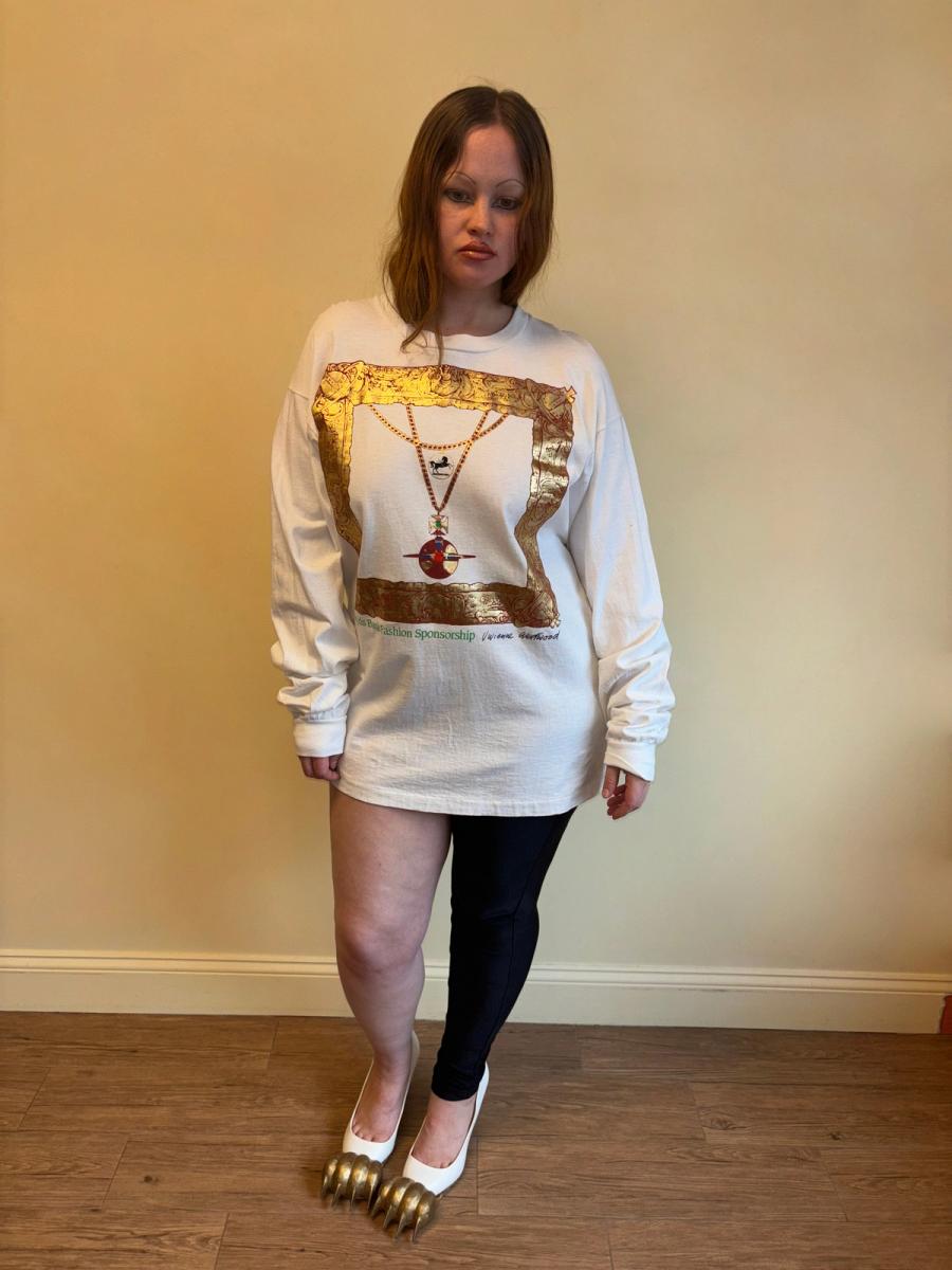 90s Vivienne Westwood Gold Foil Shirt product image