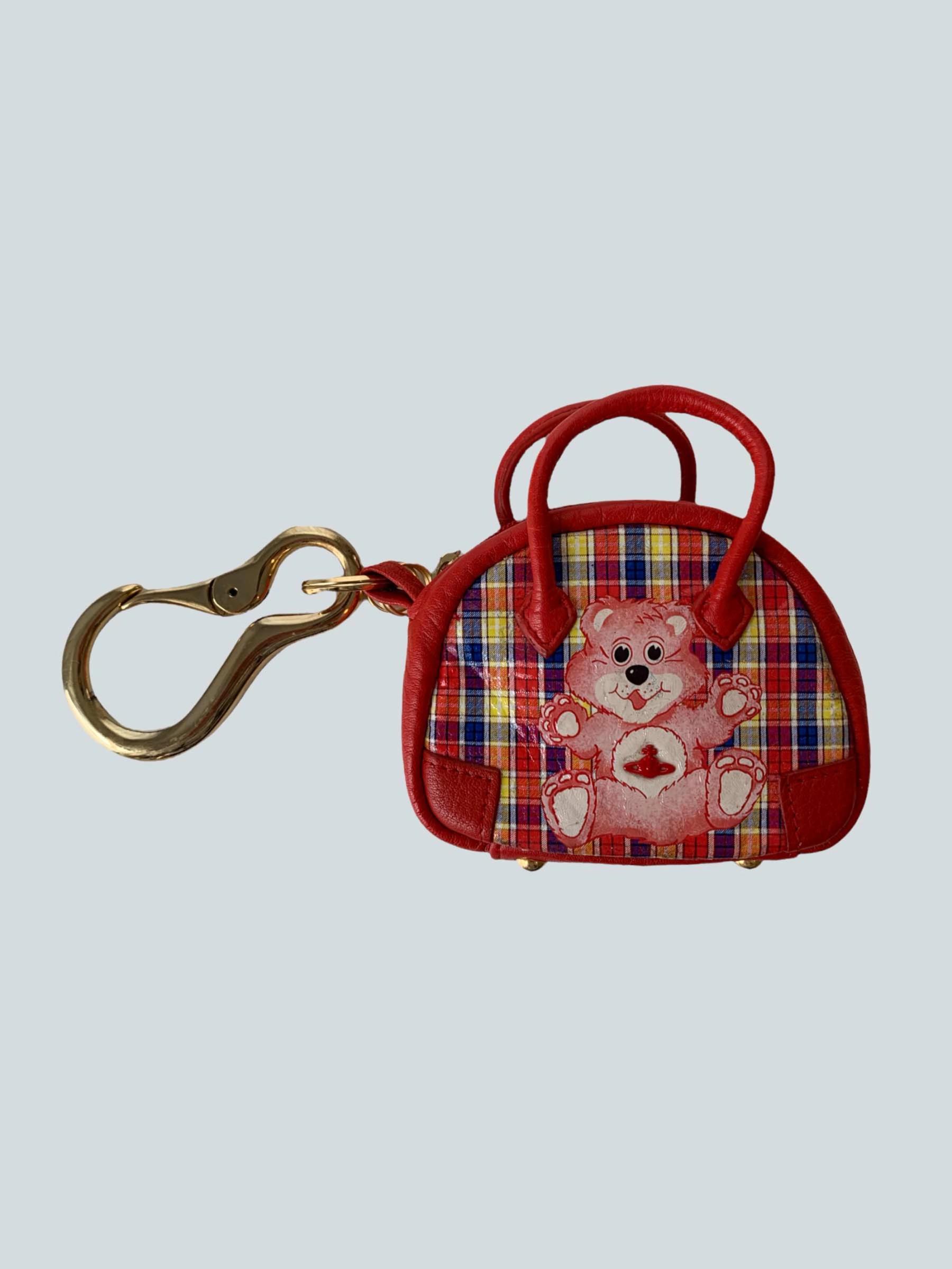 Vivienne Westwood Gingham Bear Keychain