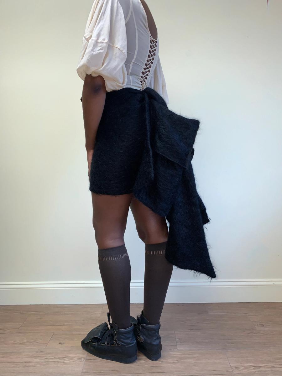Vivienne Westwood 1992 Runway Mohair Bustle Skirt product image