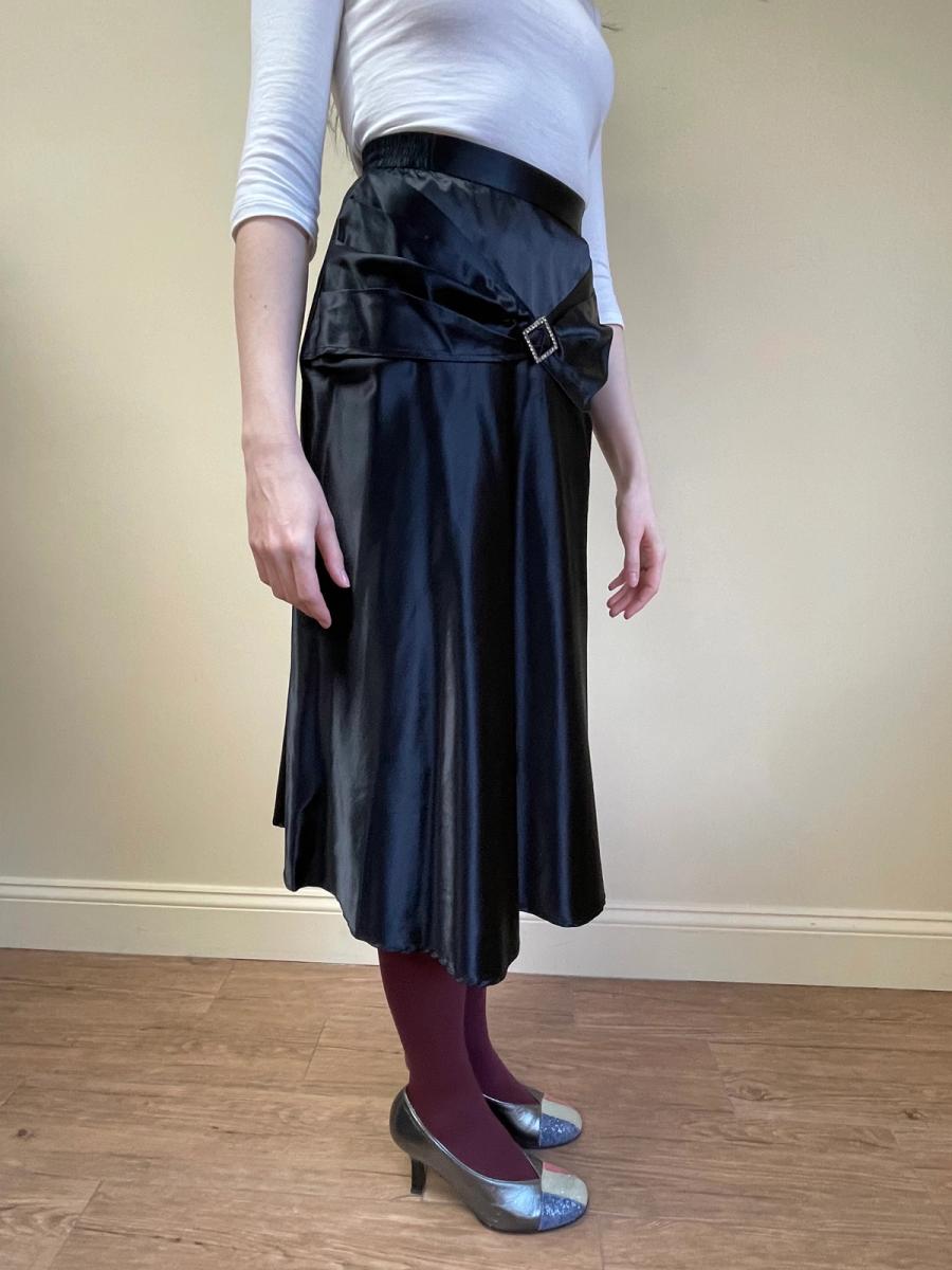 Zandra Rhodes Liquid Satin Skirt with Diamanté product image