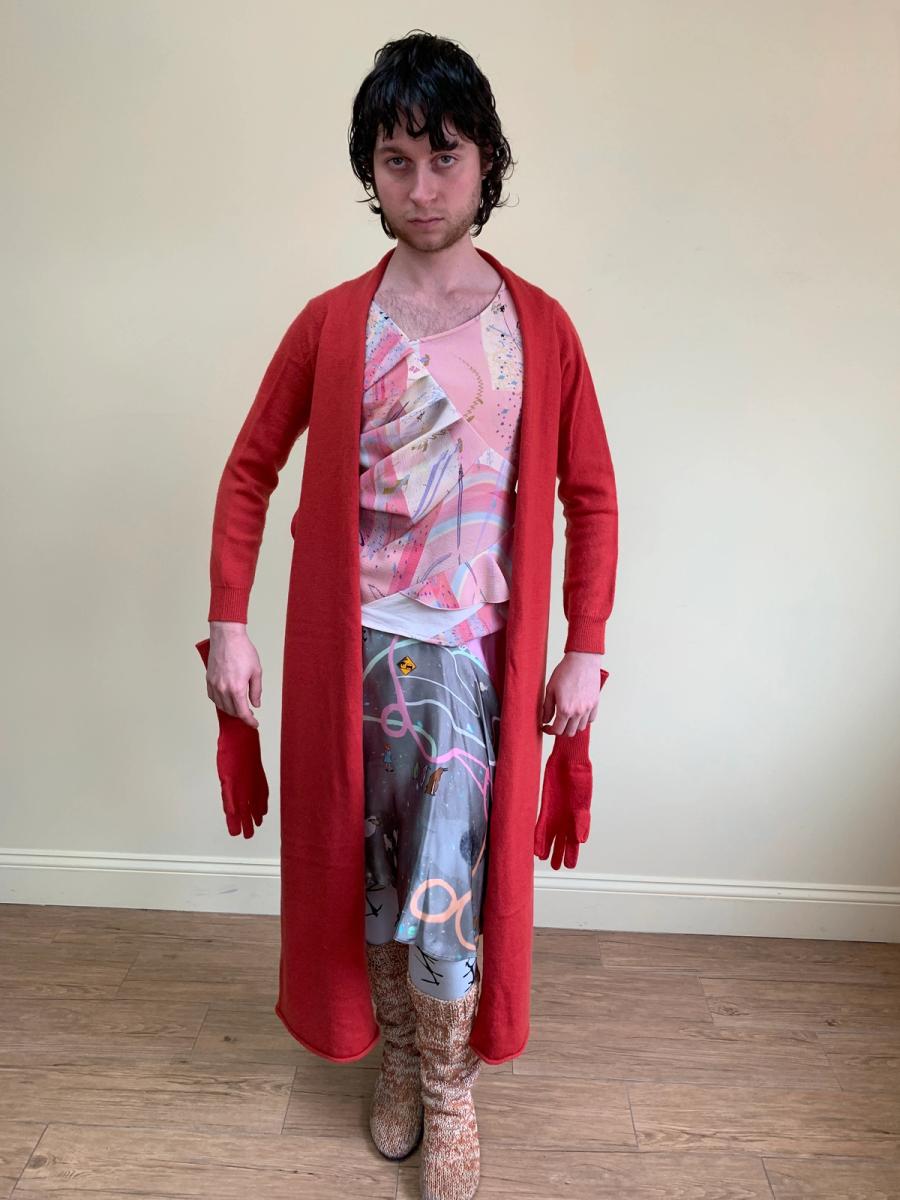 Jane Marple Knit Wrap Shrug With Matching Gloves  product image