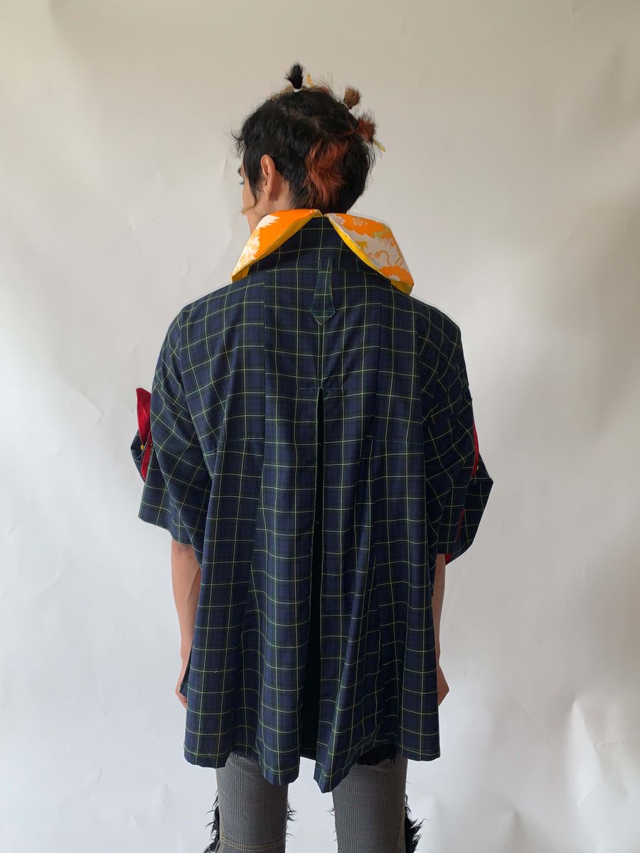 Takuya Angel Plaid Cape  product image