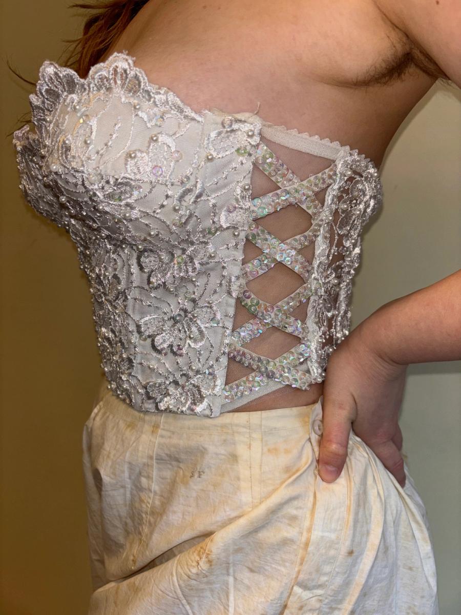 80s Italian Bridal Bustier  product image