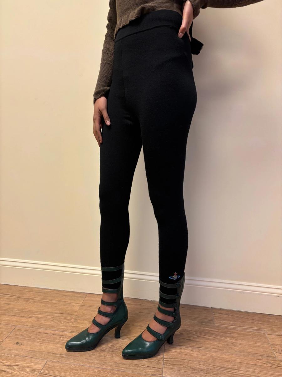 90s Vivienne Westwood Knit Orb Leggings product image