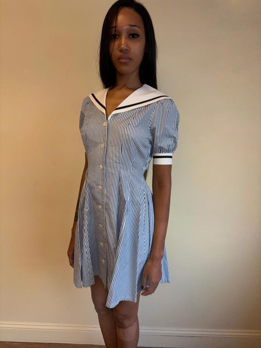 80s Norma Kamali Sailor Dress product image