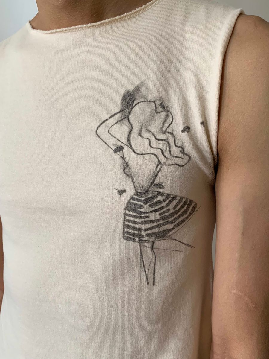 Poetry of Sex Pencil Drawing Tanktop product image