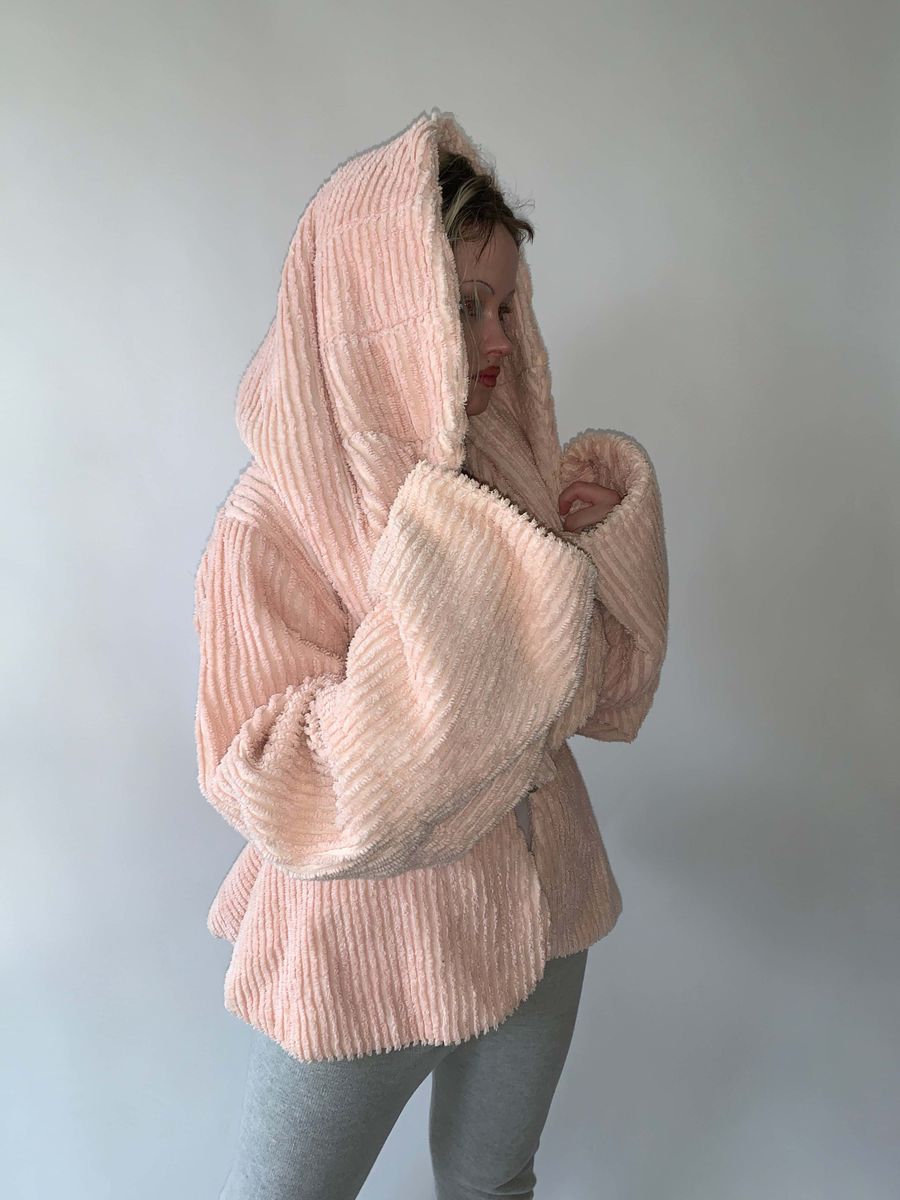 Norma Kamali Toweling Hooded Jacket product image