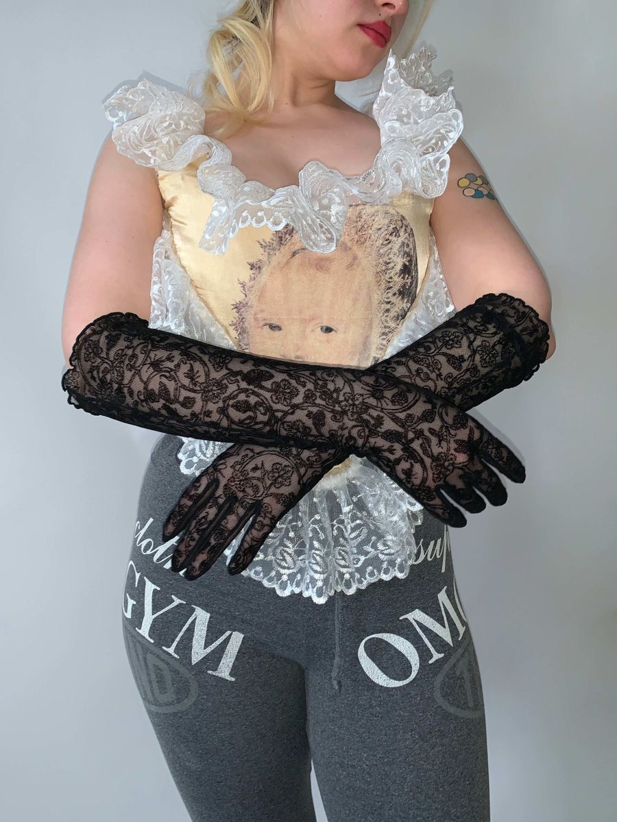 Vintage Vivienne Westwood Black Lace Gloves product image