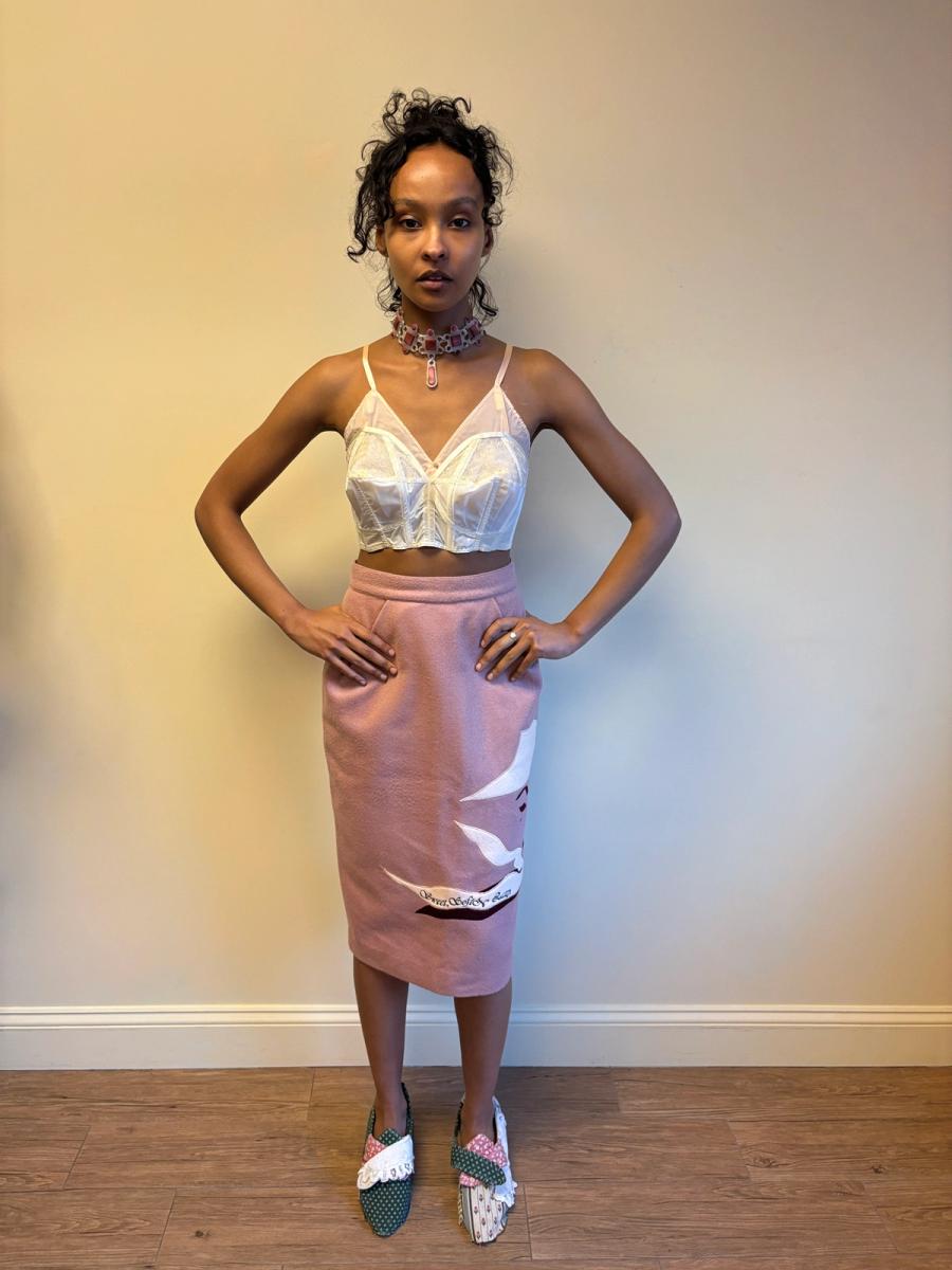 Obscure Desire of Bourgeoisie Felt Portrait Skirt product image