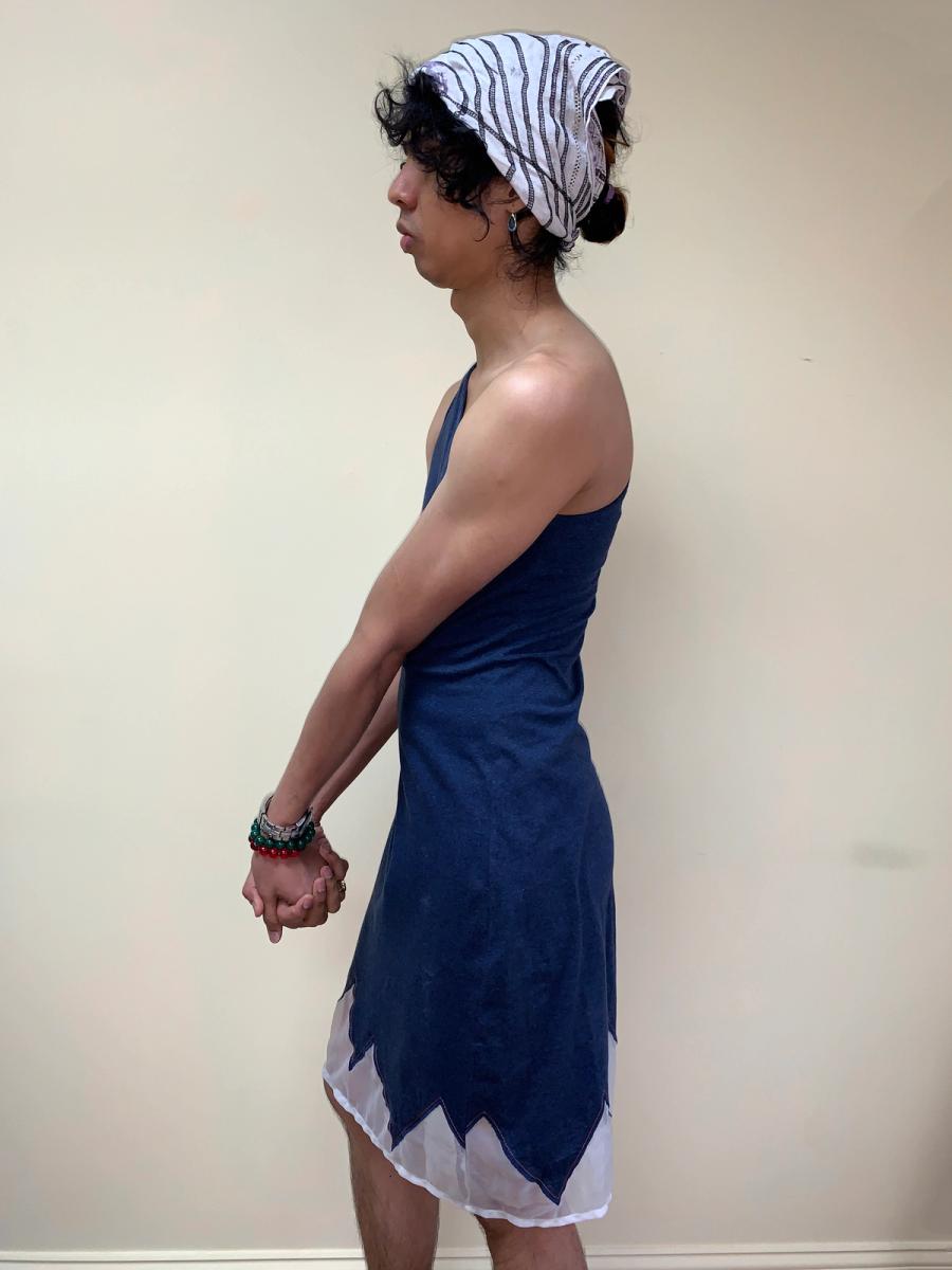 90s W< Jagged Hem Dress product image