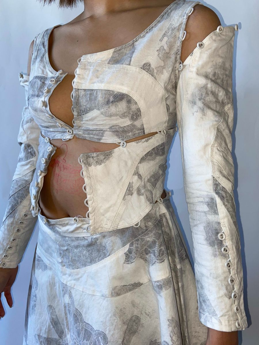 Nozomi Ishiguro 3 Piece Detaching Button Dress product image