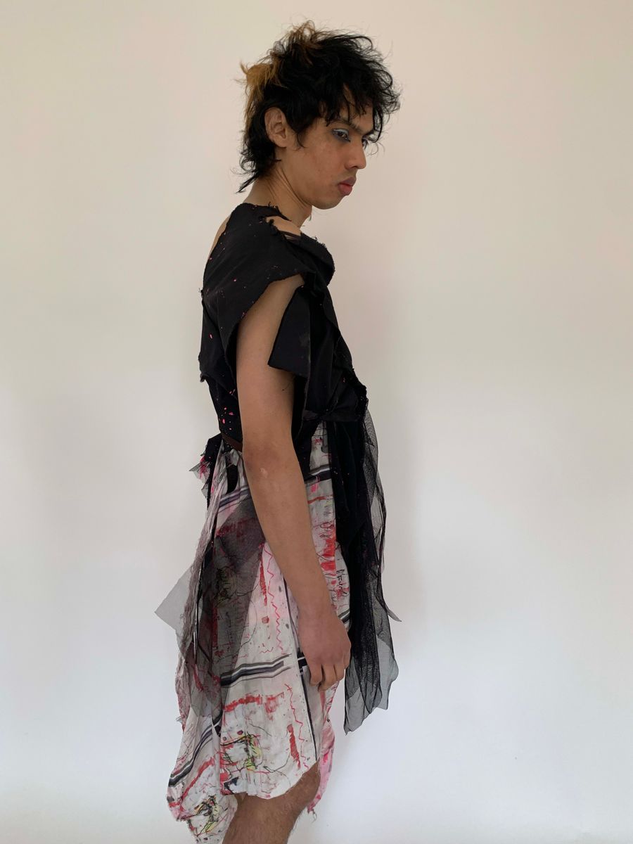 Hisui Asymmetrical Splatter Gown product image
